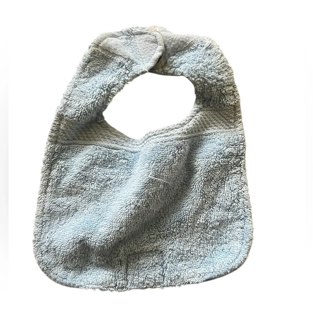 Baby Navy Blue and White Little Turtle Hawaii Bib